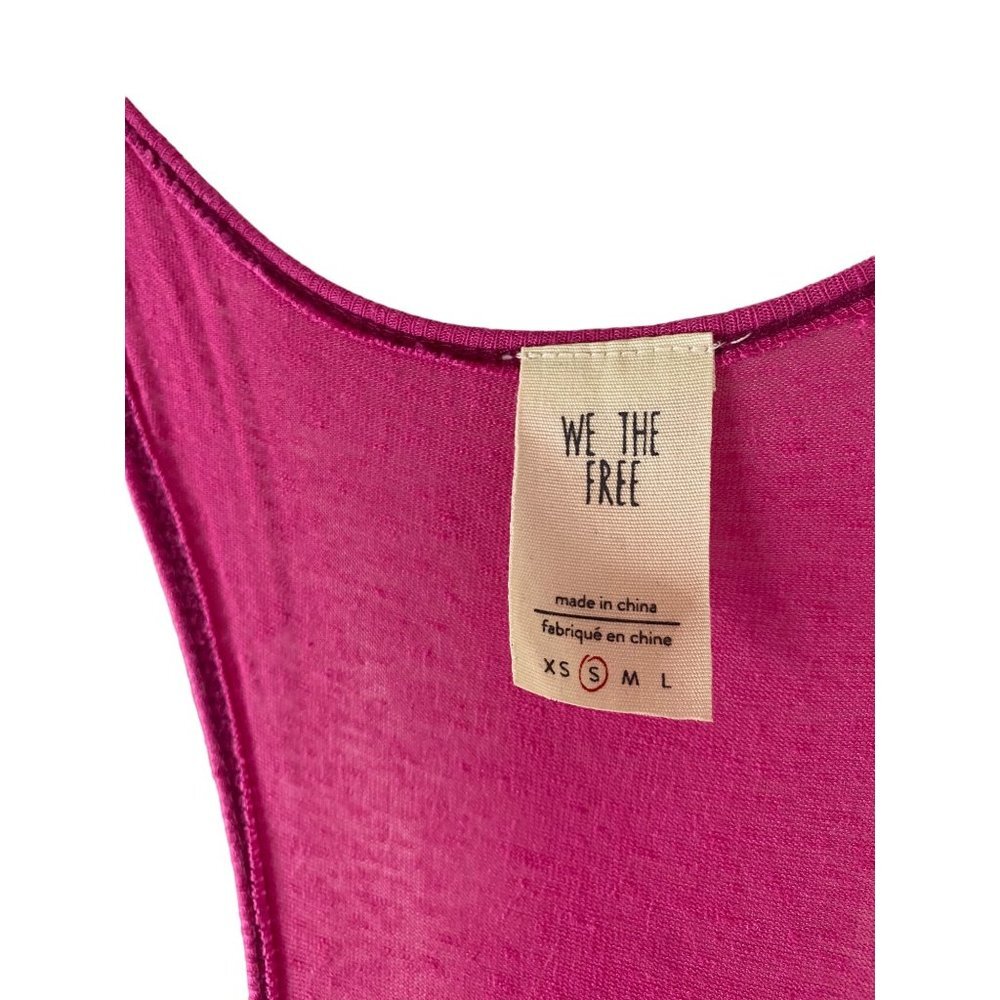 Free People Racerback Layered Tank Top Pink Women Size S HSH - Picture 8 of 8